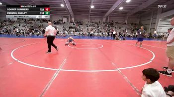 110 lbs Round Of 16 - Cooper Summers, Team Barracuda Elem vs Preston Burley, Team Michigan