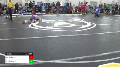 50-B lbs Consi Of 16 #2 - Wesley Hicks, WV vs Sam Schifer, OH