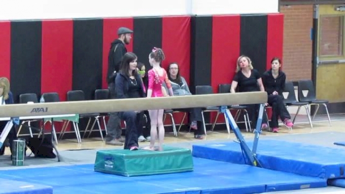 9 90 Level 4 Beam Routine From Colorado State Meet