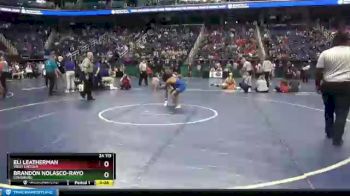 2 lbs Cons. Round 2 - Brandon Nolasco-rayo, Louisburg vs Eli Leatherman, West Lincoln