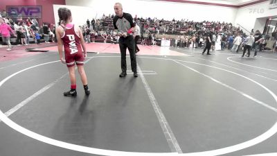 62 lbs Rr Rnd 1 - Gracie Reese, Perry Wrestling Academy vs Tatum Howell, Mannford Pirate Youth Wrestling