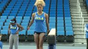 Danusia Francis performs on beam at UCLA intrasquad