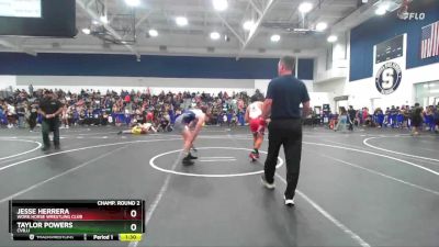 175 lbs Champ. Round 2 - Taylor Powers, CVBJJ vs Jesse Herrera, Work Horse Wrestling Club