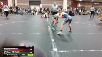 125 lbs 1st Place Match - Joseph Thomsen, Unattached vs Camilla Hathaway, SHWA