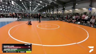 70 lbs Quarterfinal - Hunter Lugo, Liberty Warriors Wrestling Club vs Andrew Dockery, Legacy Wrestling Club