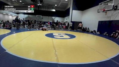 122 lbs Cons. Round 1 - Leo Barwela, La Quinta L (La Quinta) vs Caleb Seo, Yorba Linda