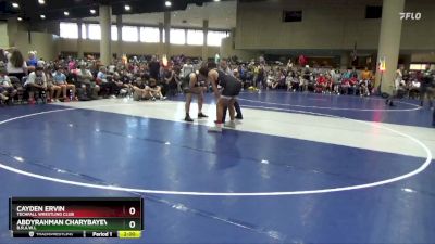 190 lbs Champ. Round 1 - Cayden Ervin, Techfall Wrestling Club vs Abdyrahman Charybayev, B.R.A.W.L