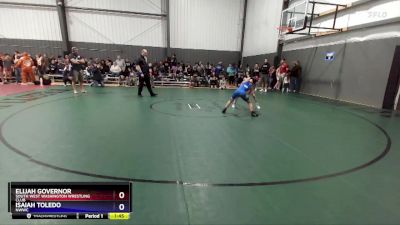 92 lbs Round 2 - Elijah Governor, South West Washington Wrestling Club vs Isaiah Toledo, NWWC