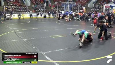 66 lbs Quarterfinal - Tyson Franklin, Edwardsburg WC vs Mason Dickinson, Grand Ledge WC