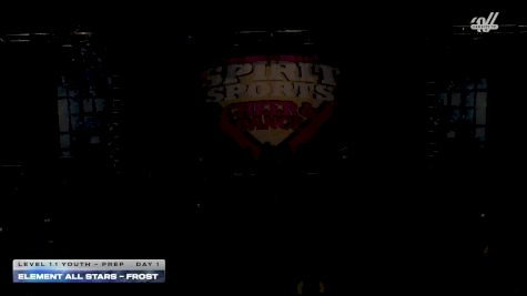 Element All Stars - Frost [2025 L1.1 Youth - PREP Day 1] 2025 Spirit Sports Worcester Nationals