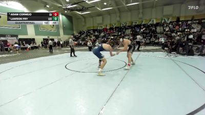 177 lbs Quarterfinal - Adam Cornejo, Coastal Academy vs Lawson Fry, La Costa Canyon