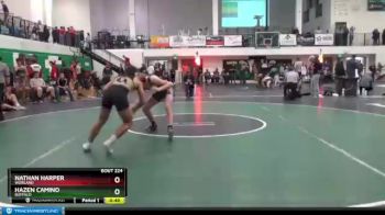 160 lbs Cons. Round 4 - Hazen Camino, Buffalo vs Nathan Harper, Worland