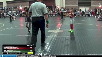 60 lbs Semifinal - Aviyahn Mills, Roundtree Wrestling Academy vs Liam Crousillac, Gulf Coast Wrestling Club