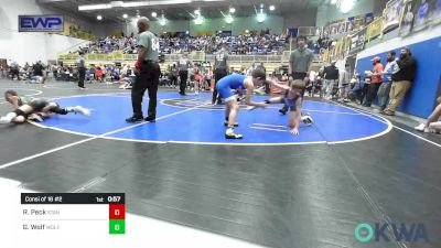 73 lbs Consi Of 16 #2 - Ryker Peck, Standfast OKC vs Grayson Wolf, Wolfpak Wrestling