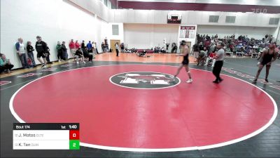 150 lbs Consi Of 8 #1 - Joshua Matos, Greater Lawrence vs Kyle Tan, Quincy Upper