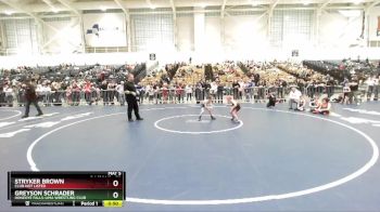 50 lbs Champ. Round 1 - Greyson Schrader, Honeoye Falls-Lima Wrestling Club vs Stryker Brown, Club Not Listed