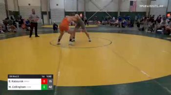 220 lbs Prelims - Brandon Kabourek, Omaha Gross vs Morgan Collingham, York High School