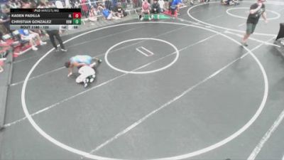 120 lbs Champ. Round 2 - Christian Gonzalez, Rancho Bernardo WC vs Kaden Padilla, Alta Loma