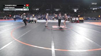 4A/3A/2A/1A Girls 100 Semifinal - Elizabeth Riolo, Illinois Valley Girls vs Eden Ridgley, Harrisburg Girls