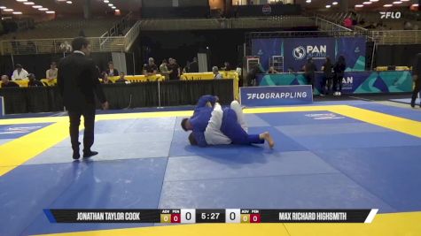 Max Richard Highsmith vs Jonathan Taylor Cook 2025 Pan Jiu Jitsu IBJJF Championship
