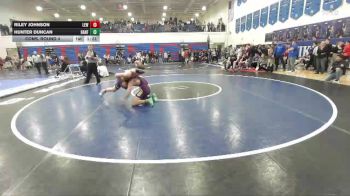 132 lbs Cons. Round 4 - Riley Johnson, Lewiston vs Hunter Duncan, Hanford