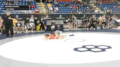 95 lbs Champ. Rd Of 16 - McKenzie Mantei, Michigan vs Lily Enos, Illinois