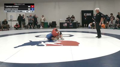 110 lbs Cons. Rd Of 16 - Daynah Gomez, Valiant Wrestling Club vs Lauren Watson, Ubasa Wrestling Academy