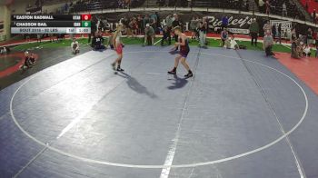 92 lbs 2nd Place Match - Easton Radmall, Utah vs Chasson Bail, Idaho