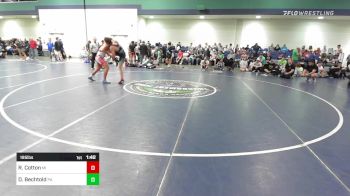 195 lbs Round Of 32 - Remy Cotton, MI vs Dean Bechtold, PA