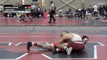 174 lbs Cons. Round 2 - Michael Hopkins, Bridgewater State vs Aidan Faria, Rhode Island College