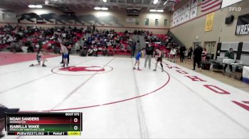 86 lbs Quarterfinal - Isabella Wake, Steelclaw Wrestling Club vs Noah Sanders, Washington