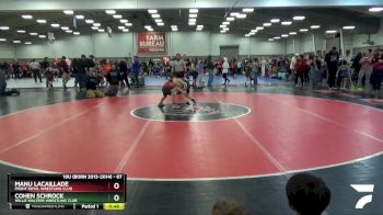 67 lbs Cons. Round 2 - Cohen Schrock, Willie Walters Wrestling Club vs Manu Lacaillade, Front Royal Wrestling Club