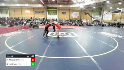 220 lbs Round Of 32 - Michael Mastroianni, Milford vs Naszier Matthews, Fitch