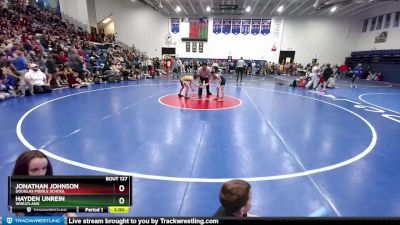 70 lbs Quarterfinal - Jonathan Johnson, Douglas Middle School vs Hayden Unrein, Wheatland