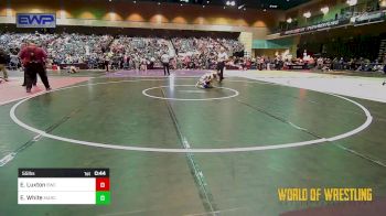 55 lbs Quarterfinal - Everett Luxton, Bartlesville Wrestling Club vs Emory White, MarcAurele Youth