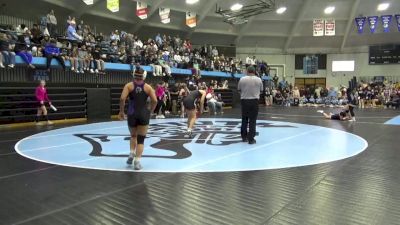 155 lbs Semifinal - Lizzy Wolf, Benton Community vs Maggie Kriegel, Iowa Valley, Marengo