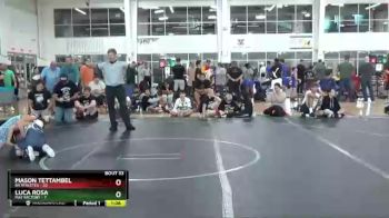 96 lbs Round 7 (10 Team) - Mason Tettambel, 84 Athletes vs Luca Rosa, Mat Factory