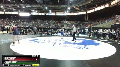 2A 132 lbs Champ. Round 1 - Joseph Kent, Valley vs Riley Lundy, New Plymouth
