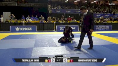 Kenneth Arturo Teceno vs Tristan Julian Simms 2026 Pan Kids Jiu-Jitsu IBJJF Championship