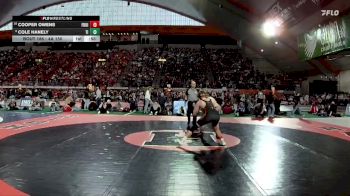 4A 150 lbs Cons. Round 1 - Cooper Owens, Fruitland vs Cole Hanely, Timberlake