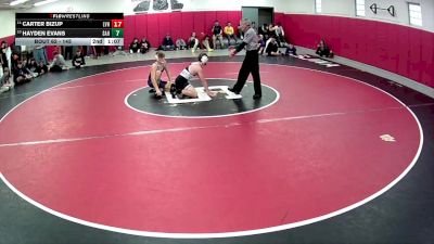 145 lbs Champ. Round 1 - Hayden Evans, Somerset Area Hs vs Carter Bizup, Ligonier Valley Hs