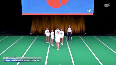 Clemson University - Kayla Tryniti Katie & Emily [2026 Girls 4 Group Stunt] 2026 UCA & UDA College Cheerleading and Dance Team National Championship