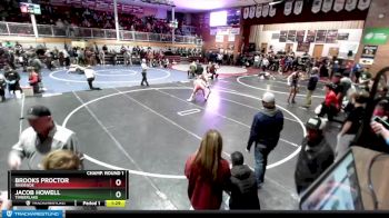 145 lbs Champ. Round 1 - Brooks Proctor, Riverside vs Jacob Howell, Timberlake
