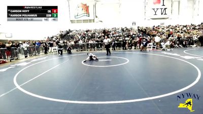 57 lbs Cons. Round 1 - Carson Hoyt, Club Not Listed vs Karson Polhamus, SV Saber Den Wrestling