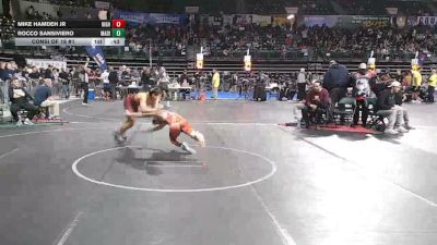 136 lbs Consi Of 16 #1 - Mike Hamdeh Jr, High Pace Wrestling Club vs Rocco Sansiviero, Madison