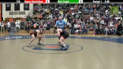 170 lbs finals Kyle Fugiel CL vs. Kayne MacCallum LIB