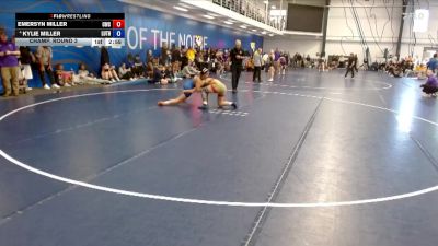 160 lbs Champ. Round 3 - Emersyn Miller, Combat Wrestling Club vs Kylie Miller, Luther