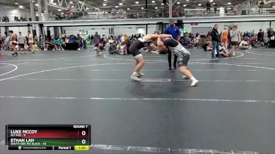 190 lbs Round 7 (8 Team) - Ethan Lah, South Side WC Black vs Luke McCoy, Sly Fox