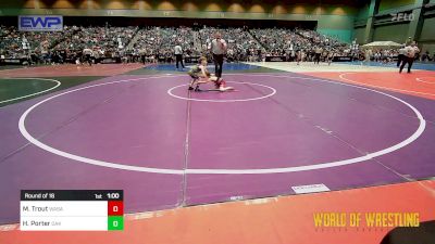 52 lbs Round Of 16 - Magnus Trout, Wasatch Wrestling Club vs Harrison Porter, Oakdale