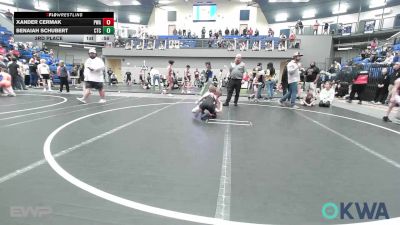 58 lbs 3rd Place - Xander Cermak, Perry Wrestling Academy vs Benaiah Schubert, Chandler Takedown Club